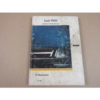 Saab 9000 YS3C Neuheiten Beschreibung Schaltplan Werkstatthandbuch 1992