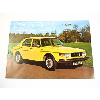 Saab 96V4 99 GL GLE EMS Prospekt Brochure 1970er Jahre