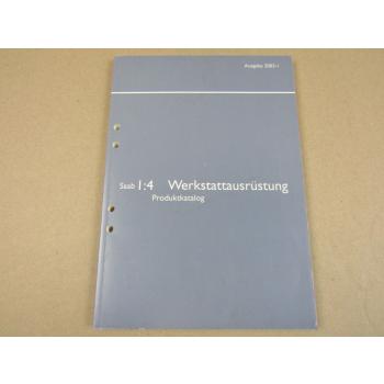 Saab Werkstatthandbuch 2003 Werkstattausrüstung Produktkatalog