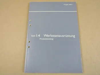 Saab Werkstatthandbuch 2003 Werkstattausrüstung Produktkatalog