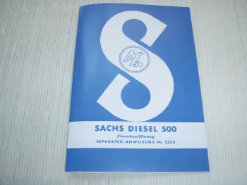 Sachs Diesel 500 Motor Reparaturanleitung Werkstatthandbuch