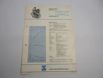 Sachs Stamo 76 F S G Motor Typenblatt Technische Daten Maße 1967