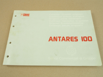 Same Antares 100 Ersatzteilliste 1989 Ersatzteilkatalog Spare parts catalogue