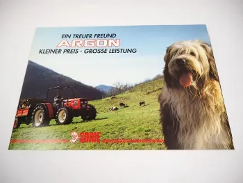 Same Argon 50 60 70 Traktor Prospekt Techn. Daten Produktvorstellung 04/1998