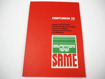 Same Centurion 75 Export Traktor Ersatzteilliste Catalogo parti di ricambio Spare Parts List