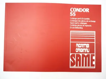 Same Condor 55 synchro Traktor Ersatzteilliste Catalogo parti di ricambio Spare Parts List