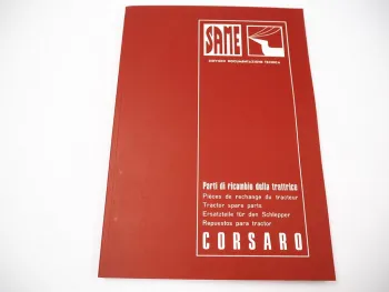 Same Corsaro Traktor Ersatzteilliste Catalogo parti di ricambio Spare Parts List 1974