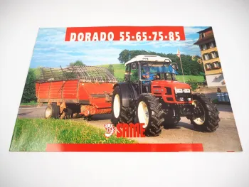 Same Dorado 55 65 75 85 Traktor Prospekt Techn. Daten Produktvorstellung 7/2000