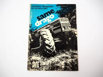 Same Drago Schlepper Bedienungsanleitung Instandhaltung 1972