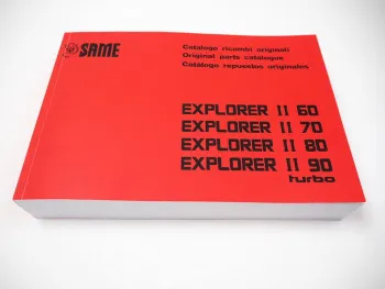 Same Explorer II 60 70 80 90 turbo Traktor Ersatzteilliste Catalogo parti di ricambio Spare Parts List