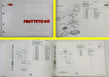 Same Frutteto 60 Schlepper Ersatzteilliste Original parts Catalogue 1990