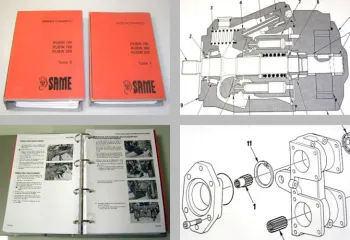 Same Rubin 160 180 200 Werkstatthandbuch 2001 in 2 Bänden Reparaturanleitung