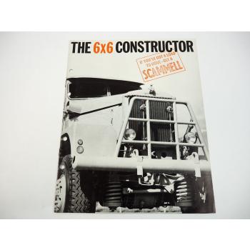 Scammell Constructor 6x6 truck tractor brochure ca 1965