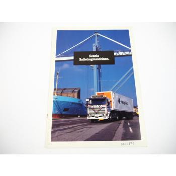 Scania P R 93 113 143 LKW Sattelzugmaschinen Prospekt 1989