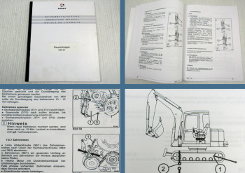 Schaeff HR21 Raupenbagger Betriebsanleitung Bedienungsanleitung 01/1996