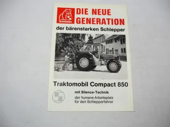 Schlüter Compact 850 Traktomobil mit Silence Technik Prospekt 1974