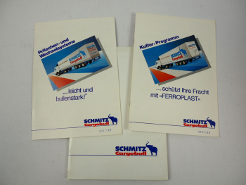 Schmitz Cargobull Anhänger Aufbauten Produktinformation Prospektmappe 1980er