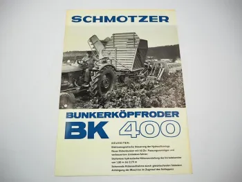 Schmotzer BK400 Bunkerköpfroder an Deutz Schlepper Prospekt 1965