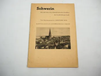 Schwerin Bericht über den demokratischen Aufbau der Landeshauptstadt 1946 DDR