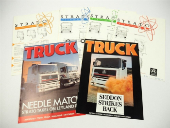 Seddon Atkinson Truck Strato 6x Prospekt Brochure 1988