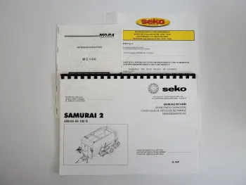 Seko Samurai 2 Futtermischwagen Ersatzteilkatalog + Moba MC100 Waage Bedienung