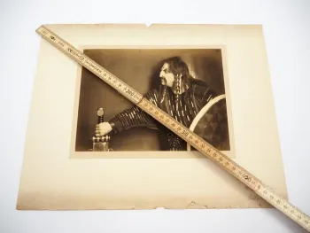 Sepiafoto Otto Tressler Schauspieler Burgtheater Wien Fotograf Setzer ca. 1920