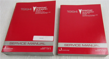 Service Manual 1994 Pontiac Sunbird incl SE GT Repair Manual Carline J