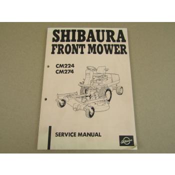 Shibaura CM224 CM274 Front Mower Service Manual 1990