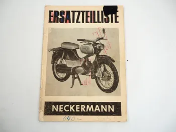 Simson Spatz DDR Neckermann Ersatzteilliste 1968