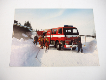 Sisu SK 150 170 LKW Feuerwehr Brandbil Prospekt Brochure 1983 Finnland