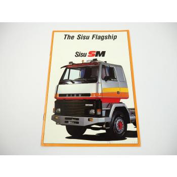 Sisu SM300 LKW Truck Prospekt 1985 Finnland