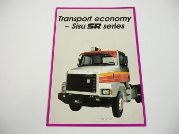 Sisu SR 220 280 300 LKW Truck Prospekt 1982 Finnland