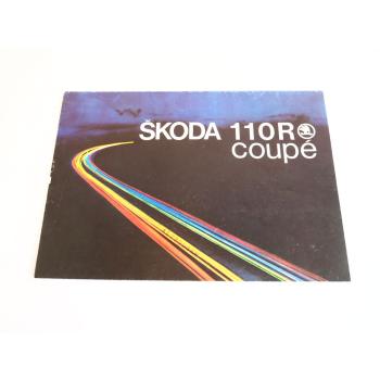 Skoda 110R Coupe Prospekt Technische Daten 1970er Jahre