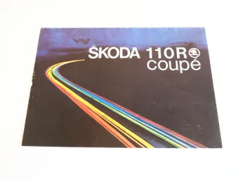 Skoda 110R Coupe Prospekt Technische Daten 1970er Jahre