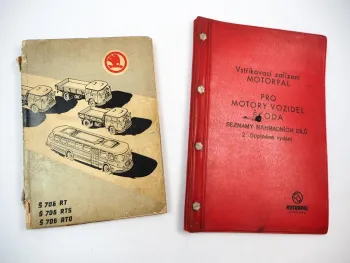 Skoda 706 RT RTS RTO Bus LKW Ersatzteilliste 1959 Seznam Nahradnich Dilu CSSR