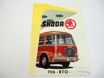 Skoda 706 RTO Bus Omnibus Mex Car Lux Prospekt 1958