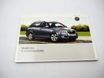 Skoda Fabia 5J Betriebsanleitung Bedienungsanleitung 5/2009 deutsch Bordbuch