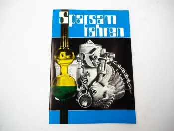 Solex Zenith Stromberg Vergaser Otto-Motor DVG Ratgeber Sparsam Fahren 1974
