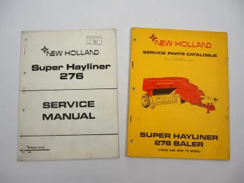 Sperry New Holland 276 Super Hayliner Presse Werkstatthandbuch Ersatzteilliste