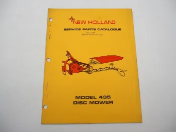 Sperry New Holland 435 Disc Mower Mähwerk Parts List Ersatzteilliste 1/1972