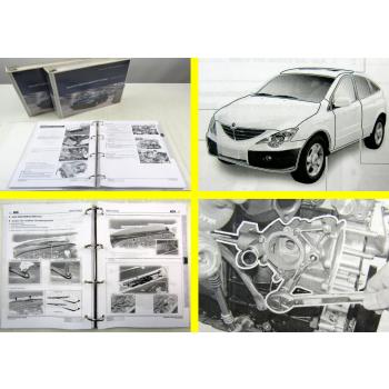 SSangYong Actyon Werkstatthandbuch Reparaturanleitung Wartung in 3 Bänden 2006