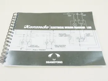 SsangYong Korando 2001 Electrical Wiring Diagram Elektrische Schaltpläne