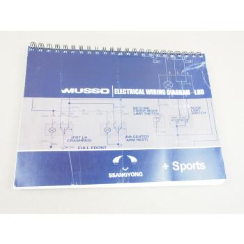 SsangYong Musso + Sports 2003 Electrical Wiring Diagram Elektrische Schaltpläne