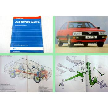 SSP 64 Audi 100 200 Typ 44 Quattro 1984 Konstruktion Selbststudienprogramm