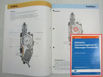 SSP 71 VW T3 Bus Zentralverriegelung Stromlaufplan Stellmotor