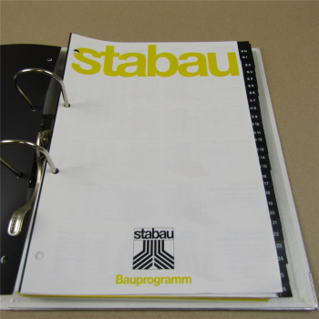 Stabau Anbaugeräte Programm für Flurförderfahrzeuge Baumaschinen 1996