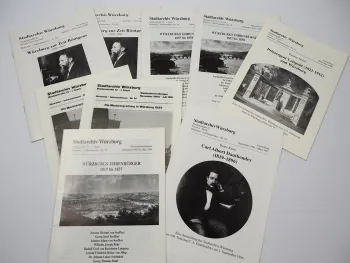 Stadtarchiv Würzburg Ausstellung 10 Ausstellungskataloge 1991 1995 1997
