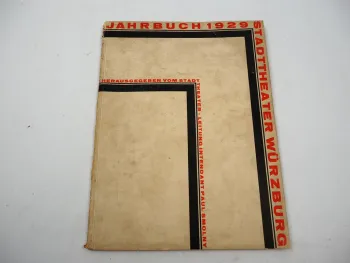 Stadttheater Würzburg Jahrbuch 1929 Intendant Paul Smolny
