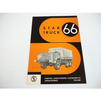 Star 66 Truck LKW Lastwagen Prospekt Brochure 1950/60er Jahre in Englisch