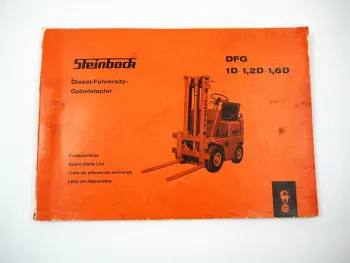 Steinbock DFG 1D 1,2D 1,6D Gabelstapler Ersatzteilliste Parts List 1965